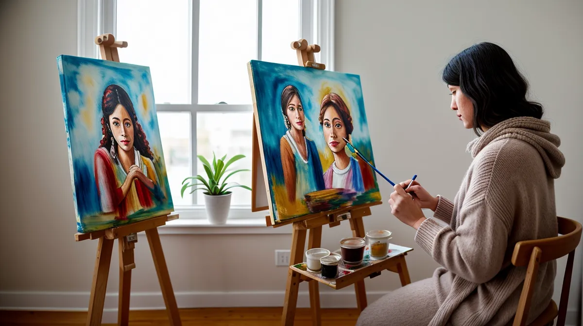 Mi experiencia al usar tintas chinas sobre capas de pintura acrílica